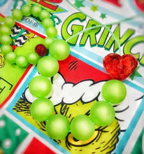 Load image into Gallery viewer, Grinch inspired heart necklace