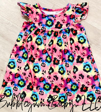 Load image into Gallery viewer, Neon cheetah pearl dress
