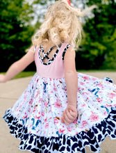 Load image into Gallery viewer, Pink cow dress