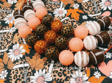 Load image into Gallery viewer, Football floral bubblegum necklace